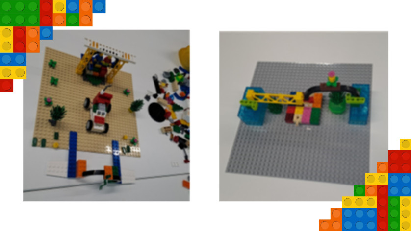 Lego creations by the group